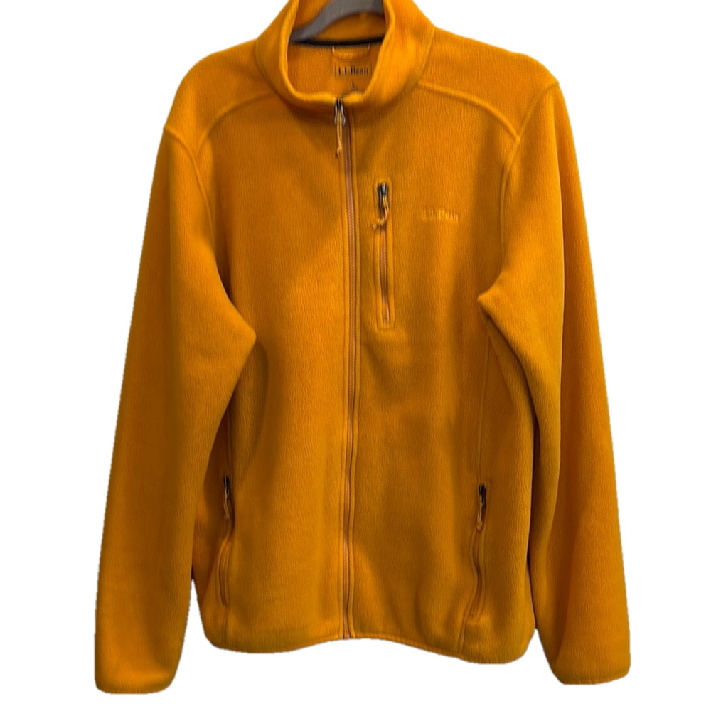 L.L. Bean Men's Lightweight Shirt Jacket in Mustard Yellow